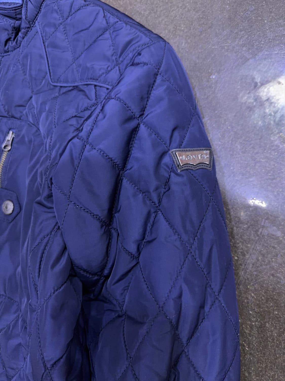 리바이스 클래식 스탠카라 퀼팅자켓 점퍼 네이비 S 상품이미지5