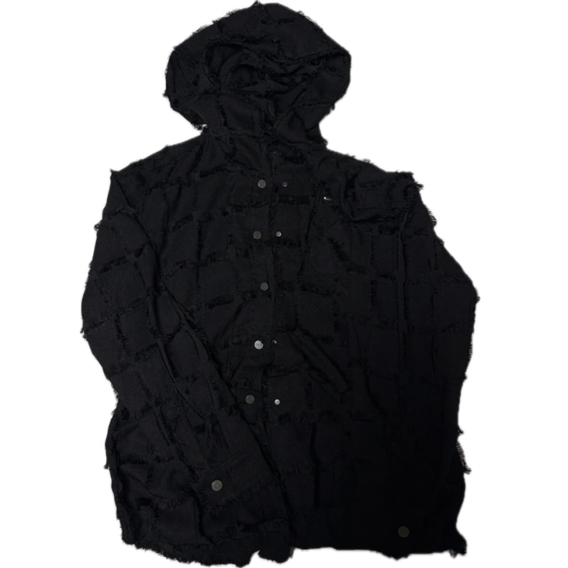 트리밍버드Solid Square Fringe Set-up Hoodie S 상품이미지2