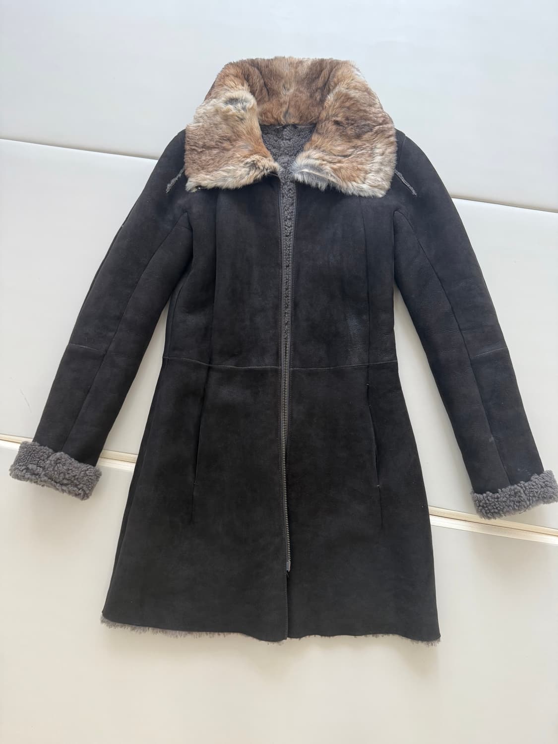 [정가300] V.SP 명품 무스탕 타임 코트 퍼 한섬 상품이미지1