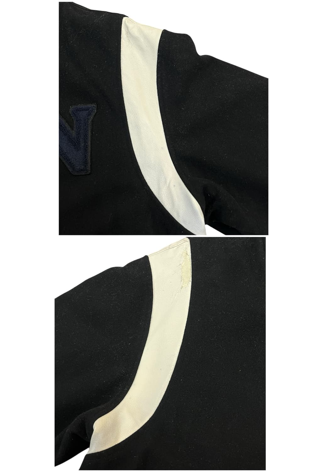 뉴발란스 울 바시티자켓 블랙 95(M) #csz2140 상품이미지5