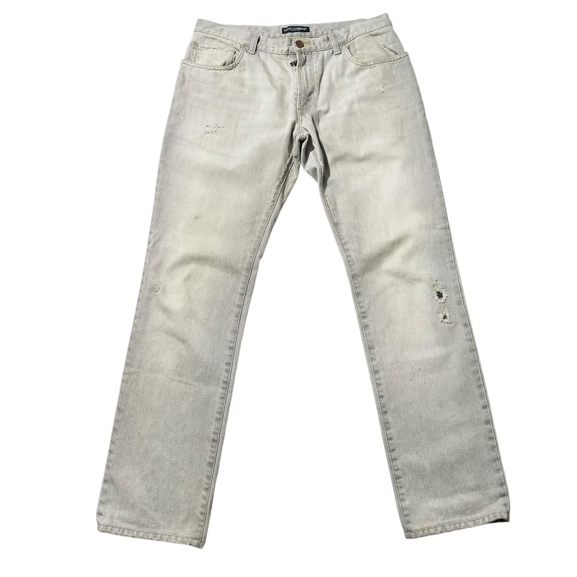 (매장판) 돌체 앤 가바나 메탈 플레이트 디스트레스드 데님 팬츠 상품이미지2