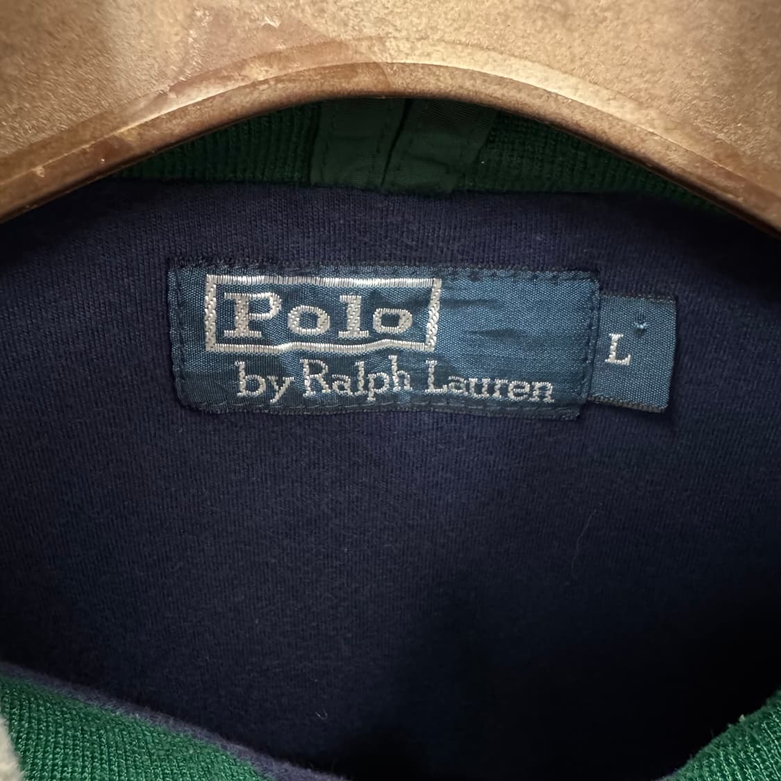 00s 폴로 랄프로렌 나일론 자켓 전면 로고 포인트 그린 상품이미지6