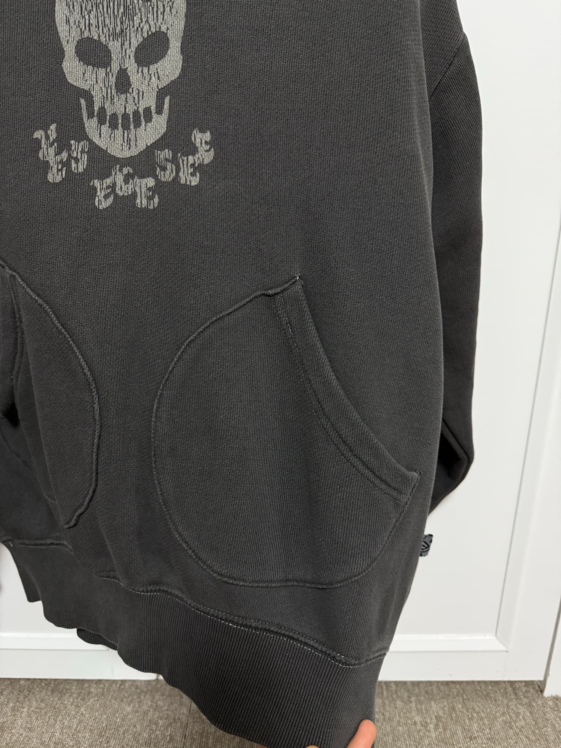 [예스아이씨] 해골 후드티 상품이미지2