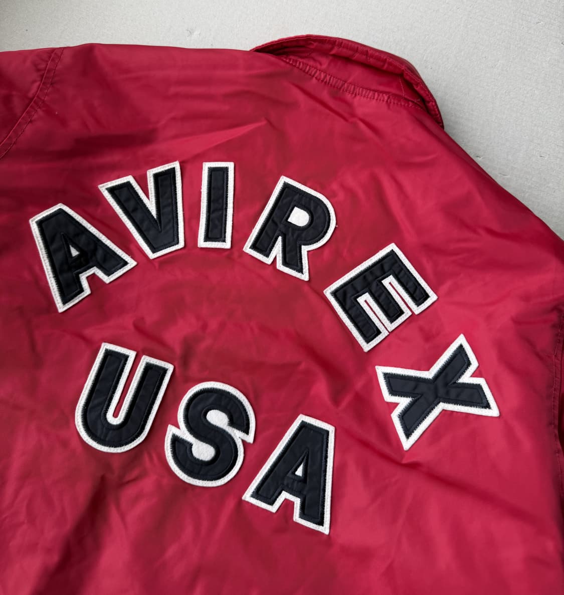 아비렉스 USA 빅로고 패치 나일론 코치 자켓 상품이미지2