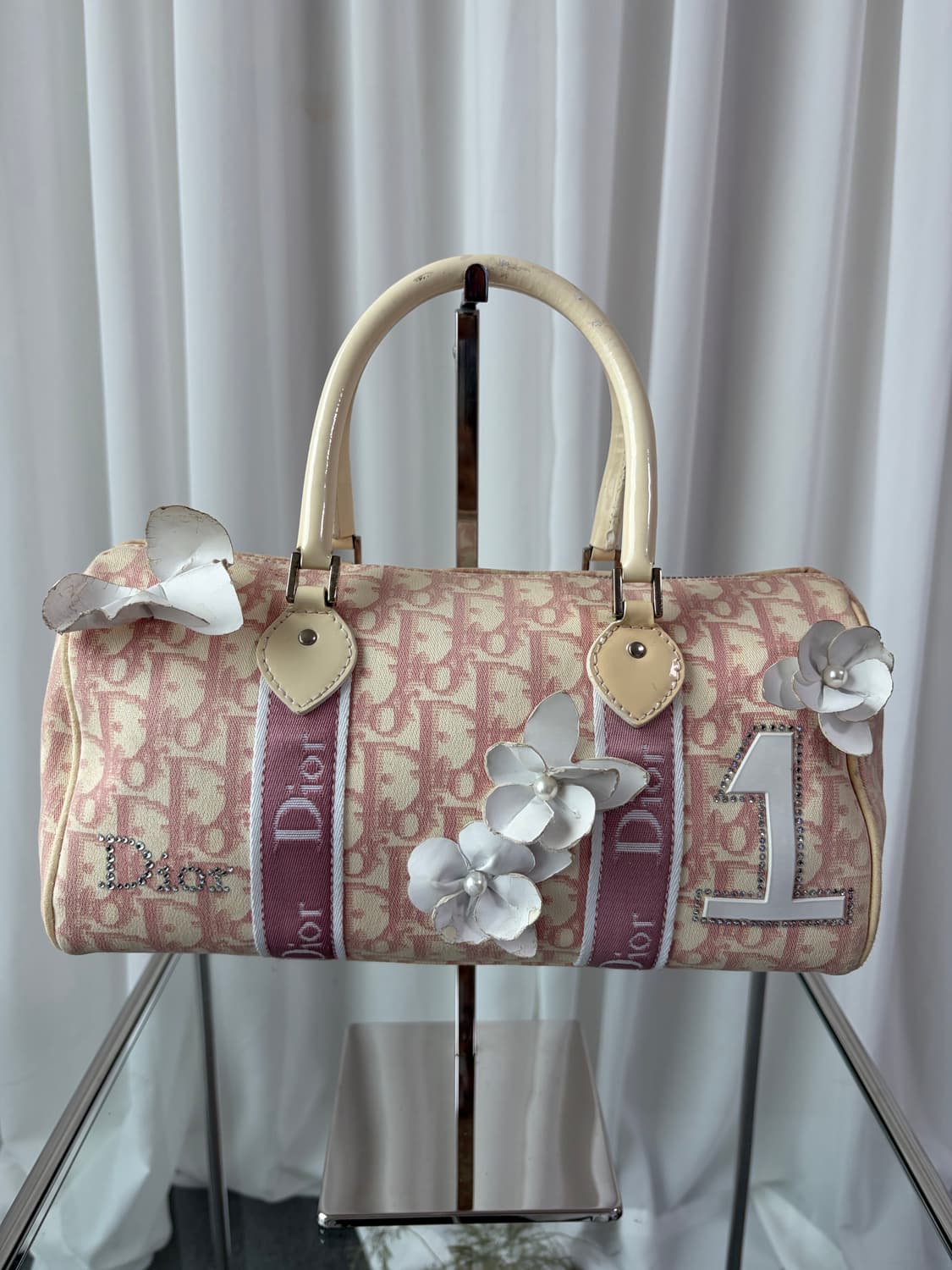 디올 트로터 걸리 핑크 보스턴백 상품이미지2