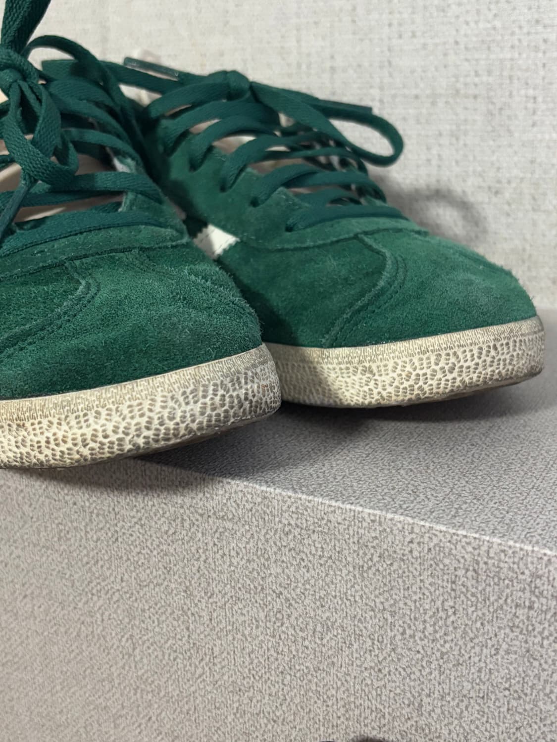 (250) 아디다스 가젤 다크 그린 크림 화이트 상품이미지4