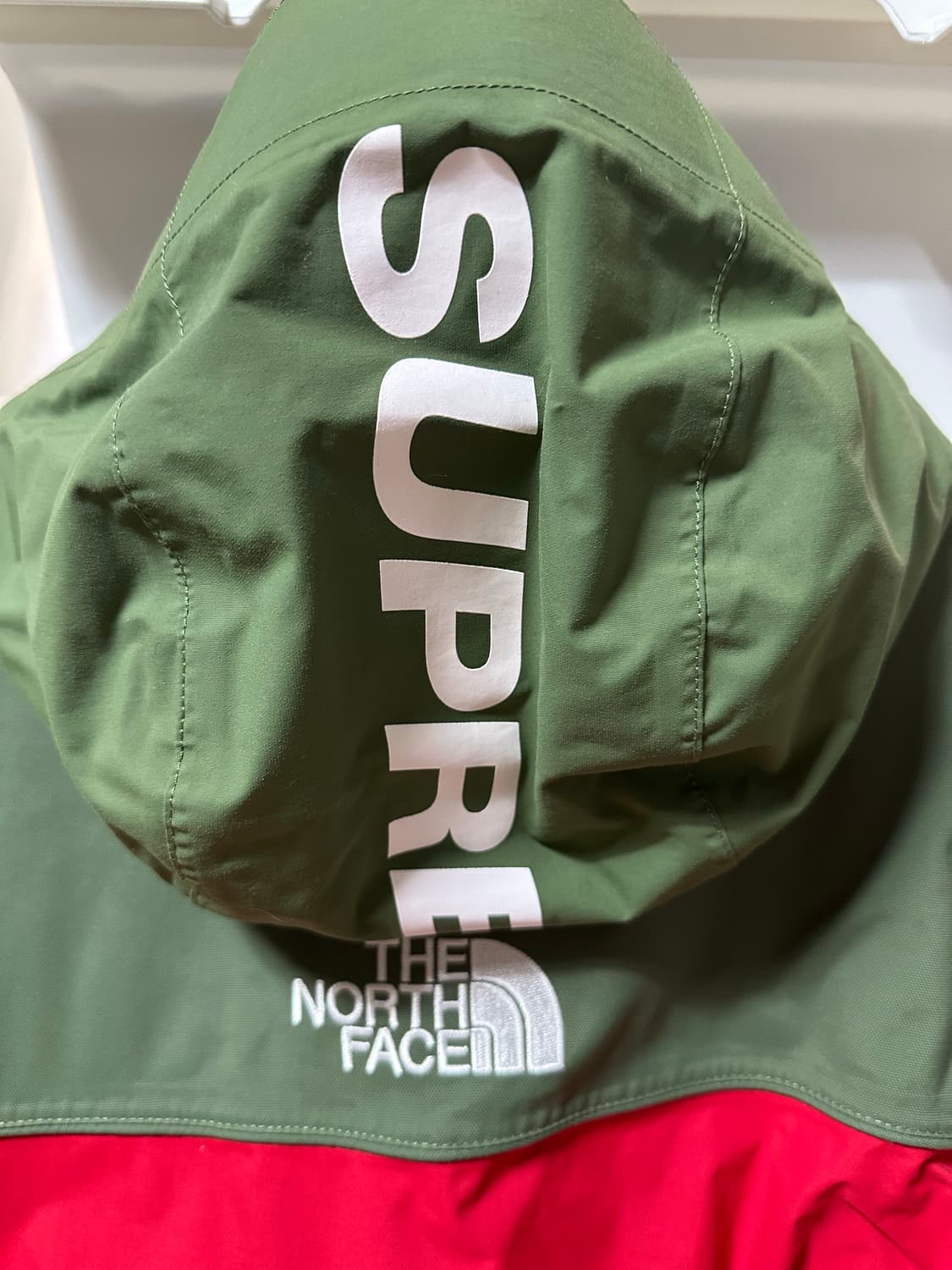 슈프림 x 노스페이스 스팁 테크 후드 자켓 올리브 (16SS) M 상품이미지5