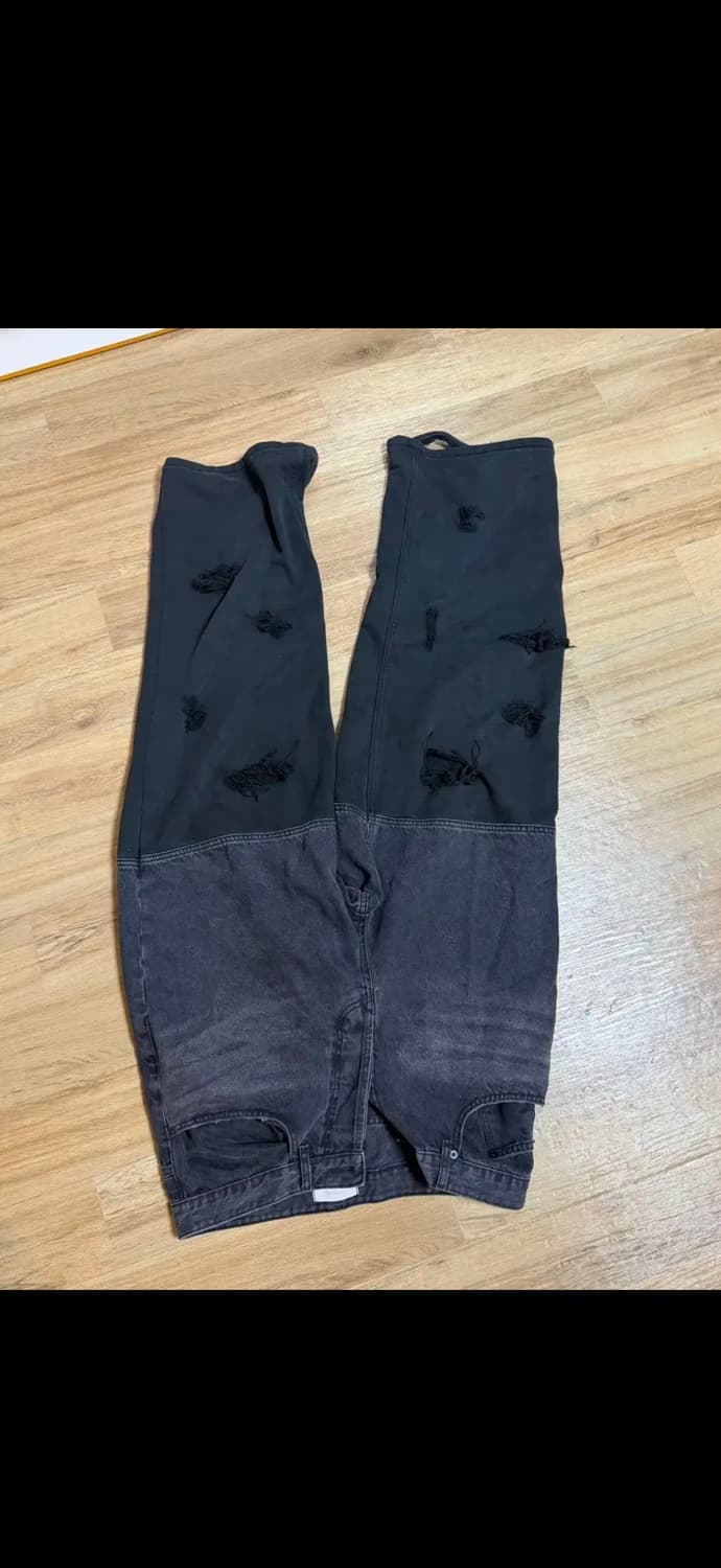 언더마이카 디발 데미지 워싱 데님 팬츠 0사이즈 상품이미지4