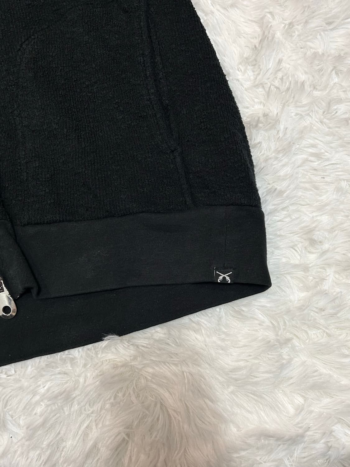 Roar textured hood zip-up vest 상품이미지3