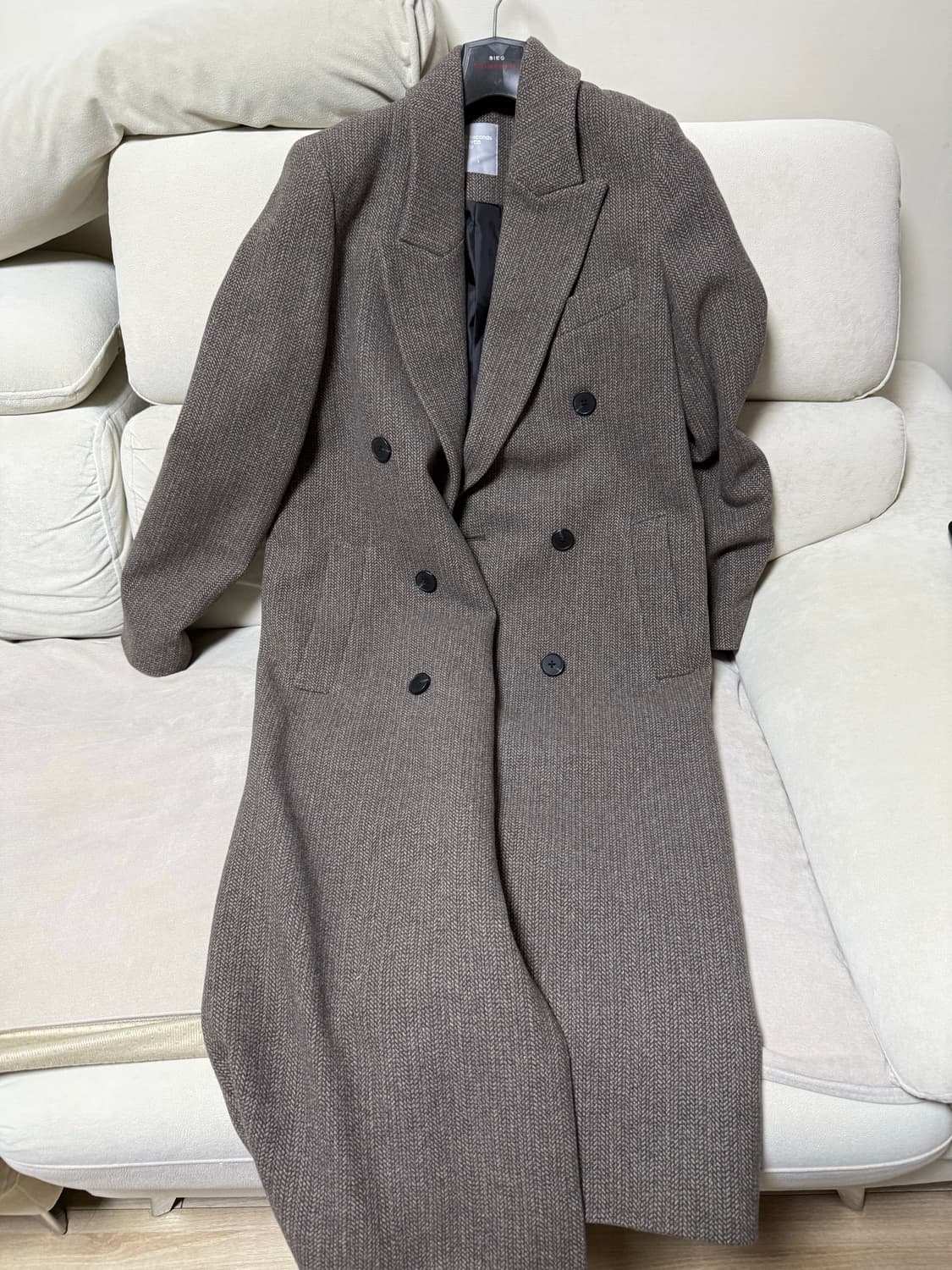 8seconds 헤링본 롱코트  상품이미지1