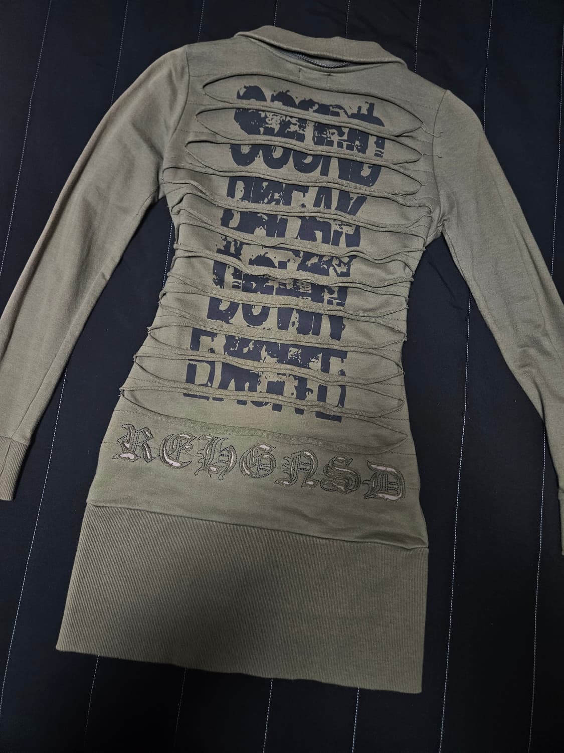 개대장 컷아웃 디테일 펑크 집업 y2k 상품이미지6