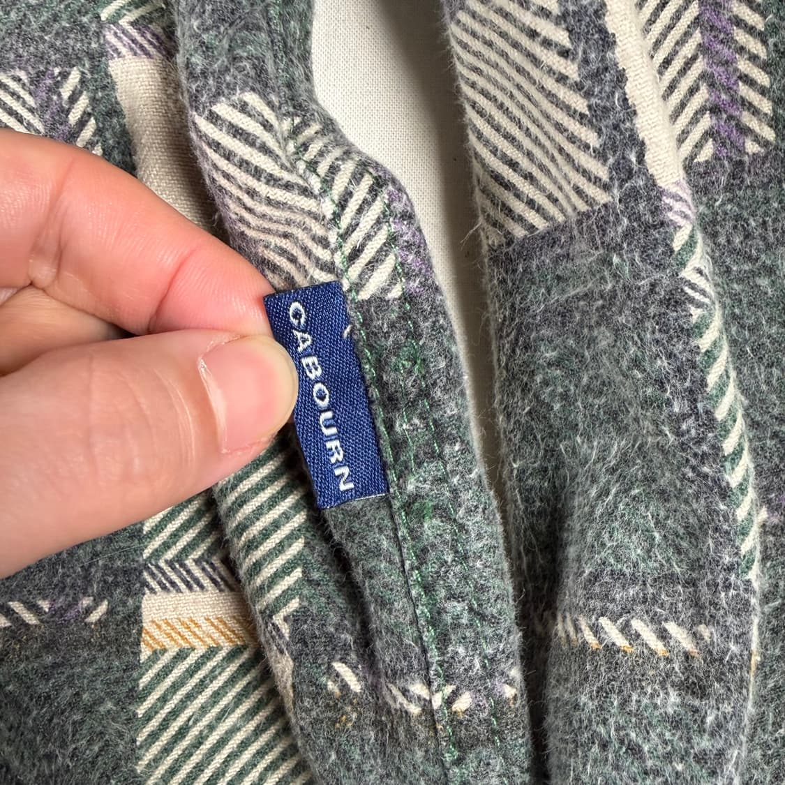 90s 나이젤카본 셔츠 울 헤비웨이트 자켓 상품이미지3