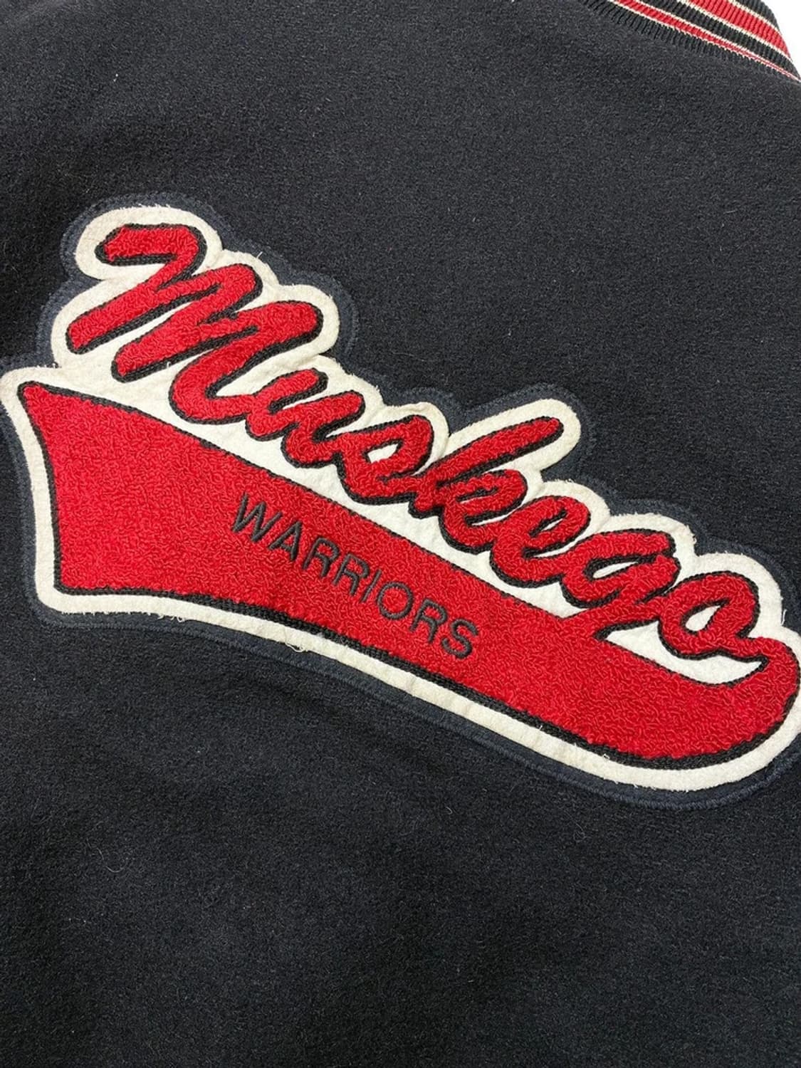 홀로웨이 90's 소가죽 울 바시티 자켓 PN5523    상품이미지6