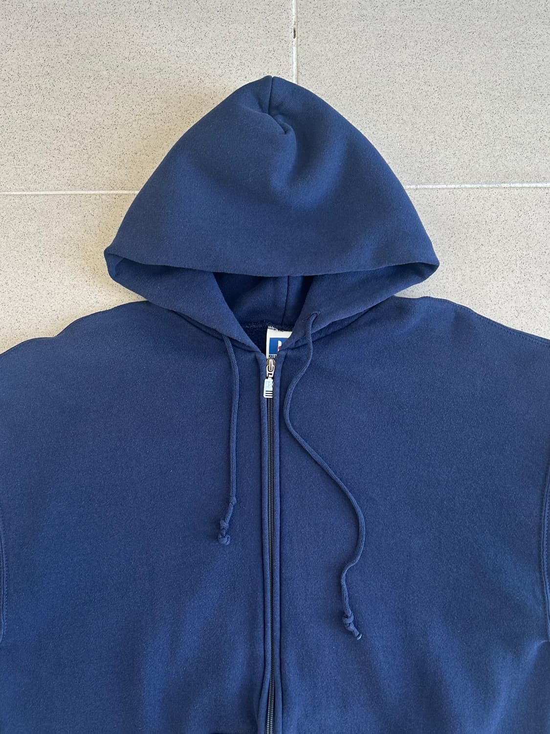 90s 빈티지 러셀 후드집업 네이비 L 상품이미지3