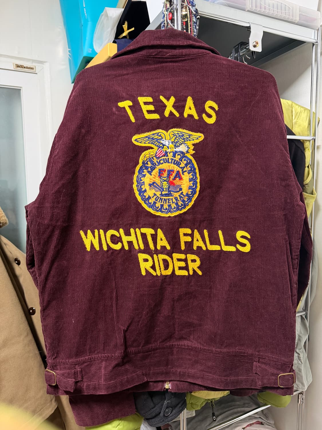 Vintage FFA Texas burgundy Jacket XL 상품이미지3