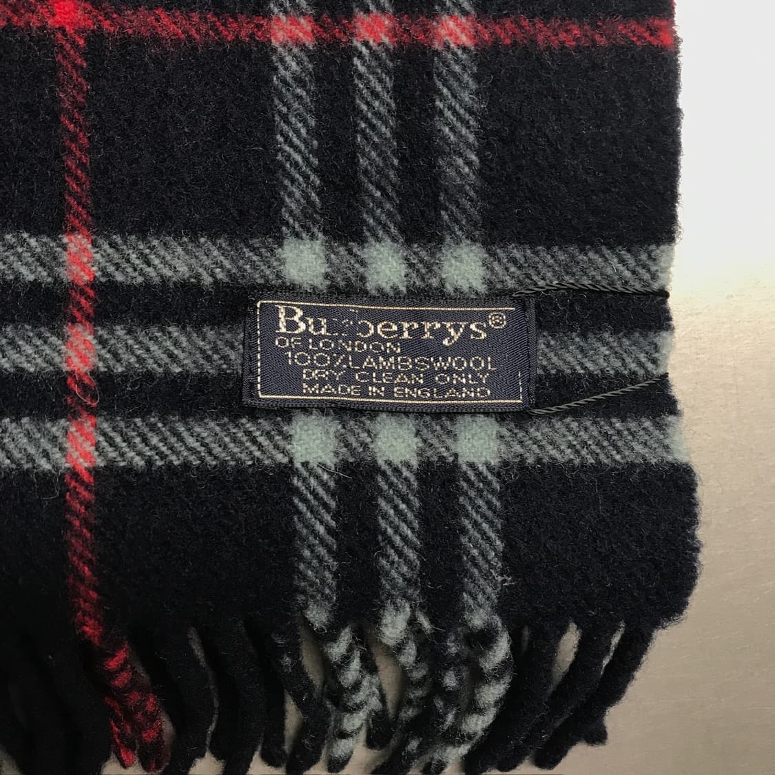 버버리 정품 램스울 머플러 네이비 상품이미지4