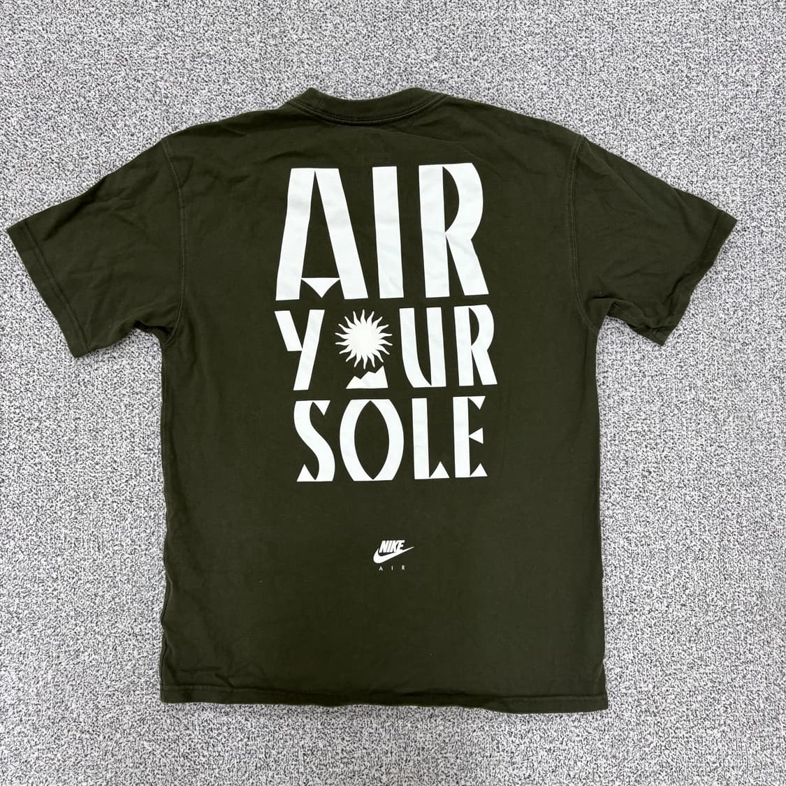 M 나이키 남성 에어 반팔티 카키 0319J 상품이미지3