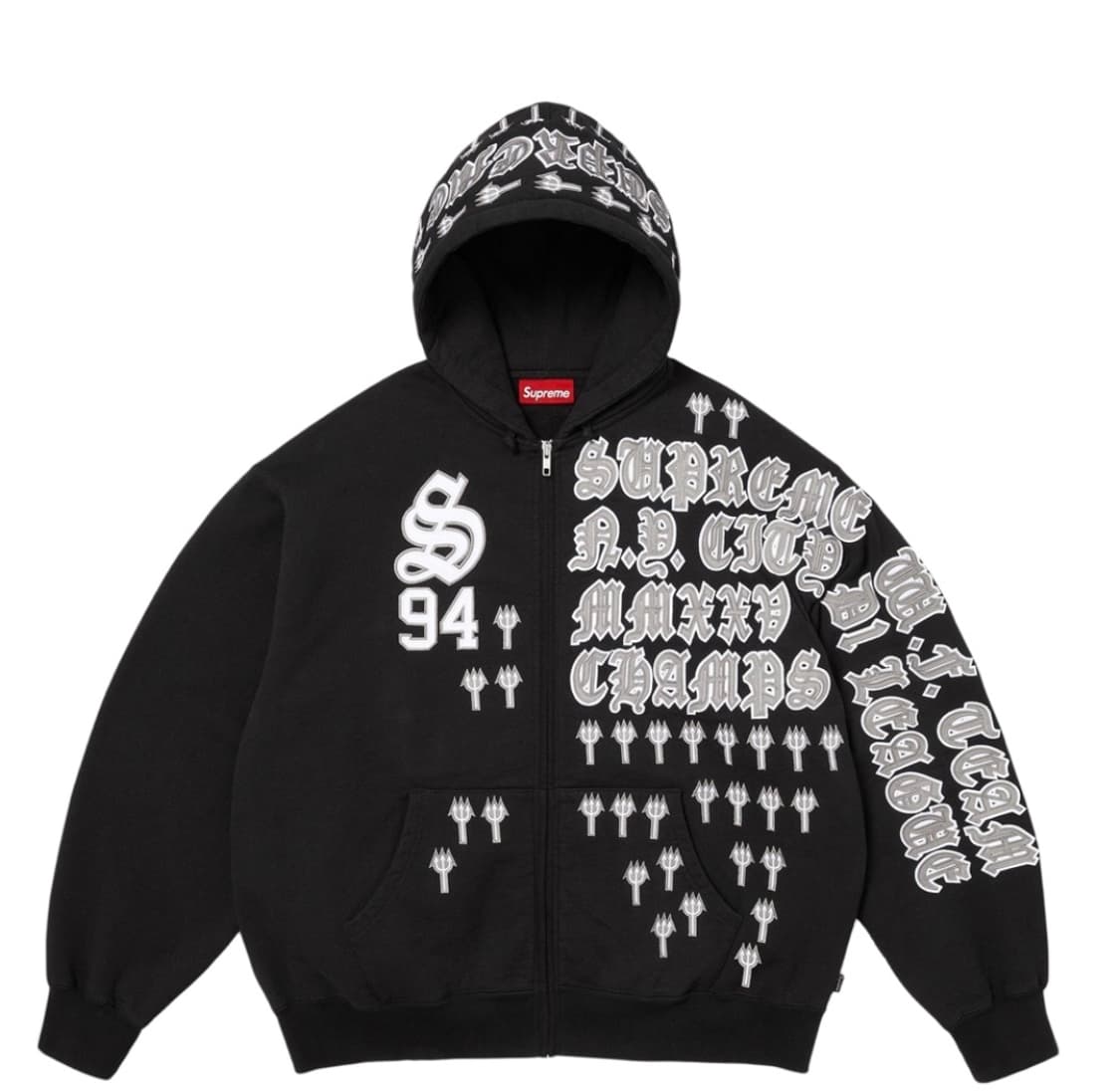 슈프림 리그 챔스 후드집업 S 상품이미지1
