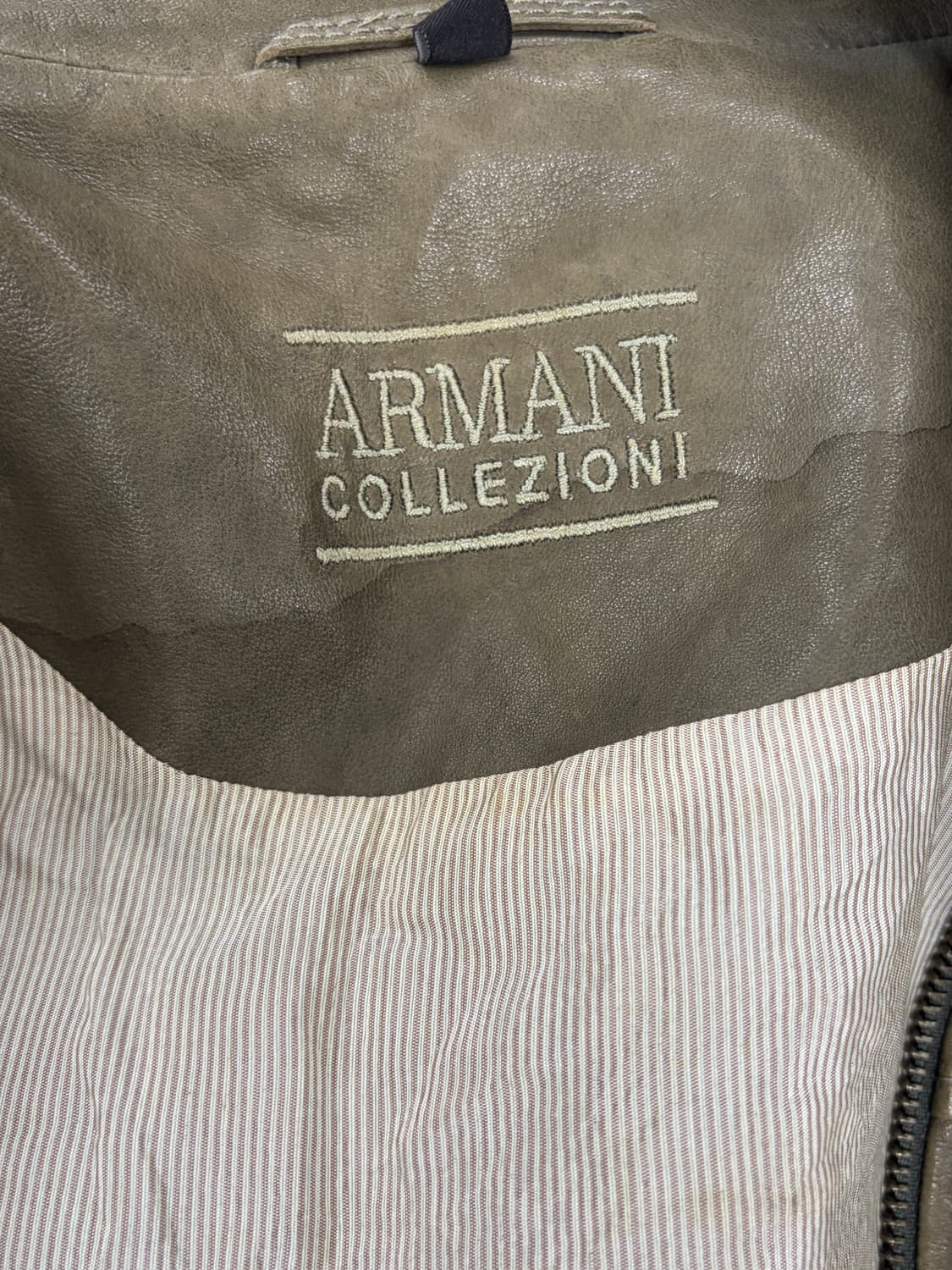 Armani collezioni leather jacket 상품이미지4