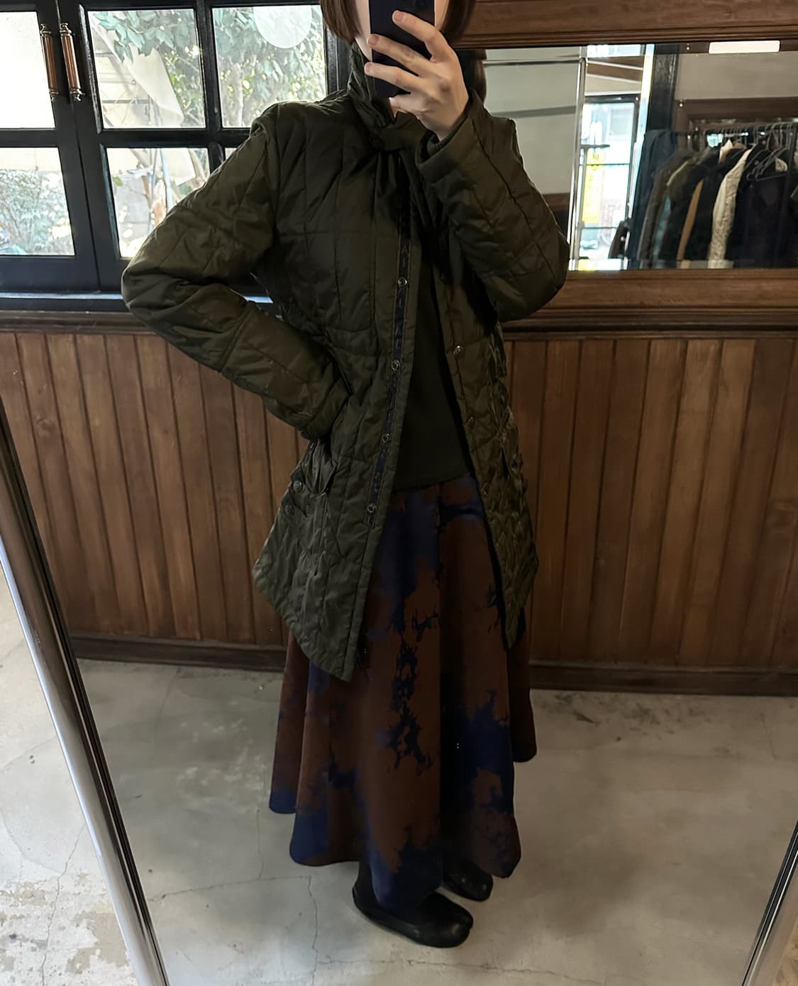 FRAY I.D printing flare skirt 상품이미지1