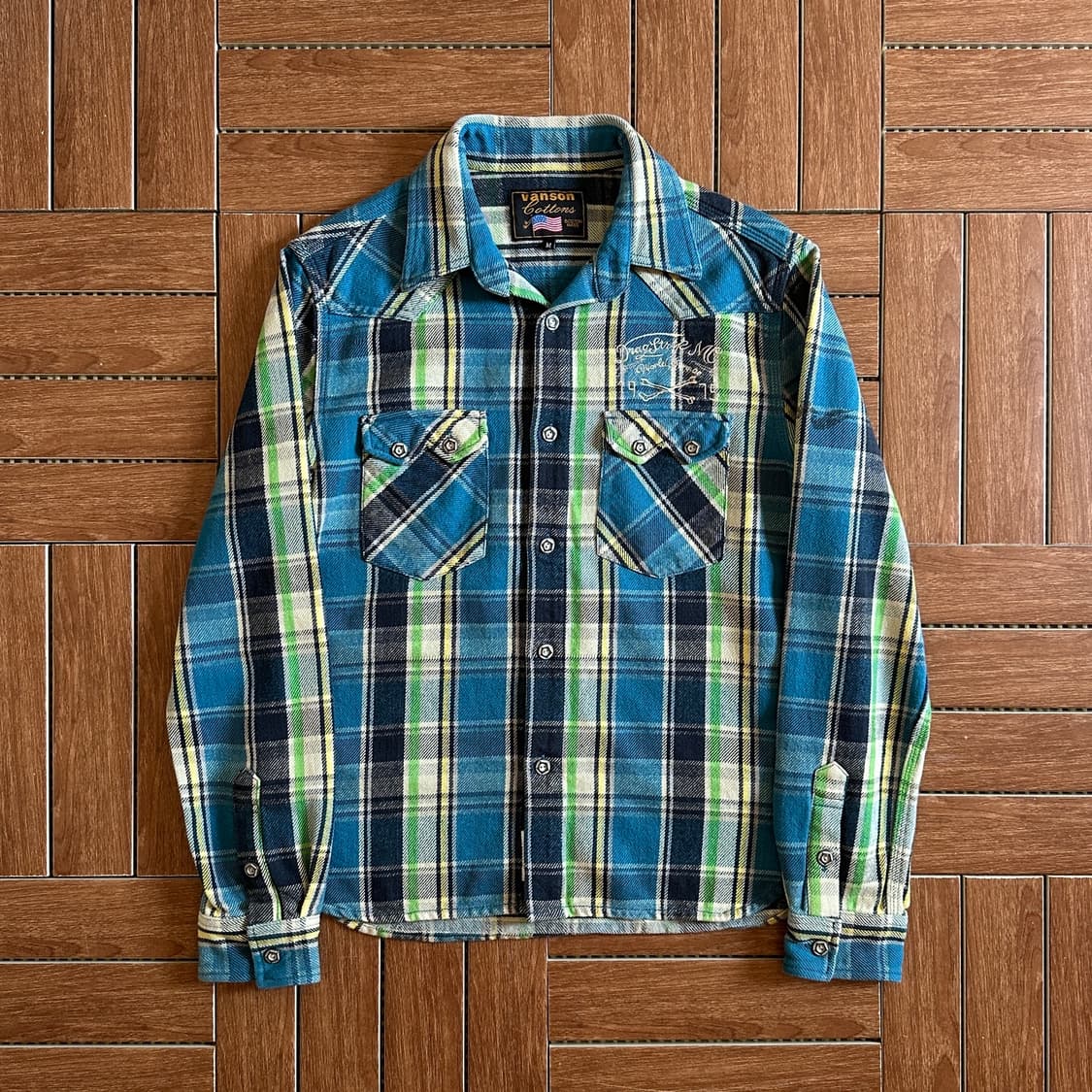 Vanson check flannel western shirts 상품이미지1
