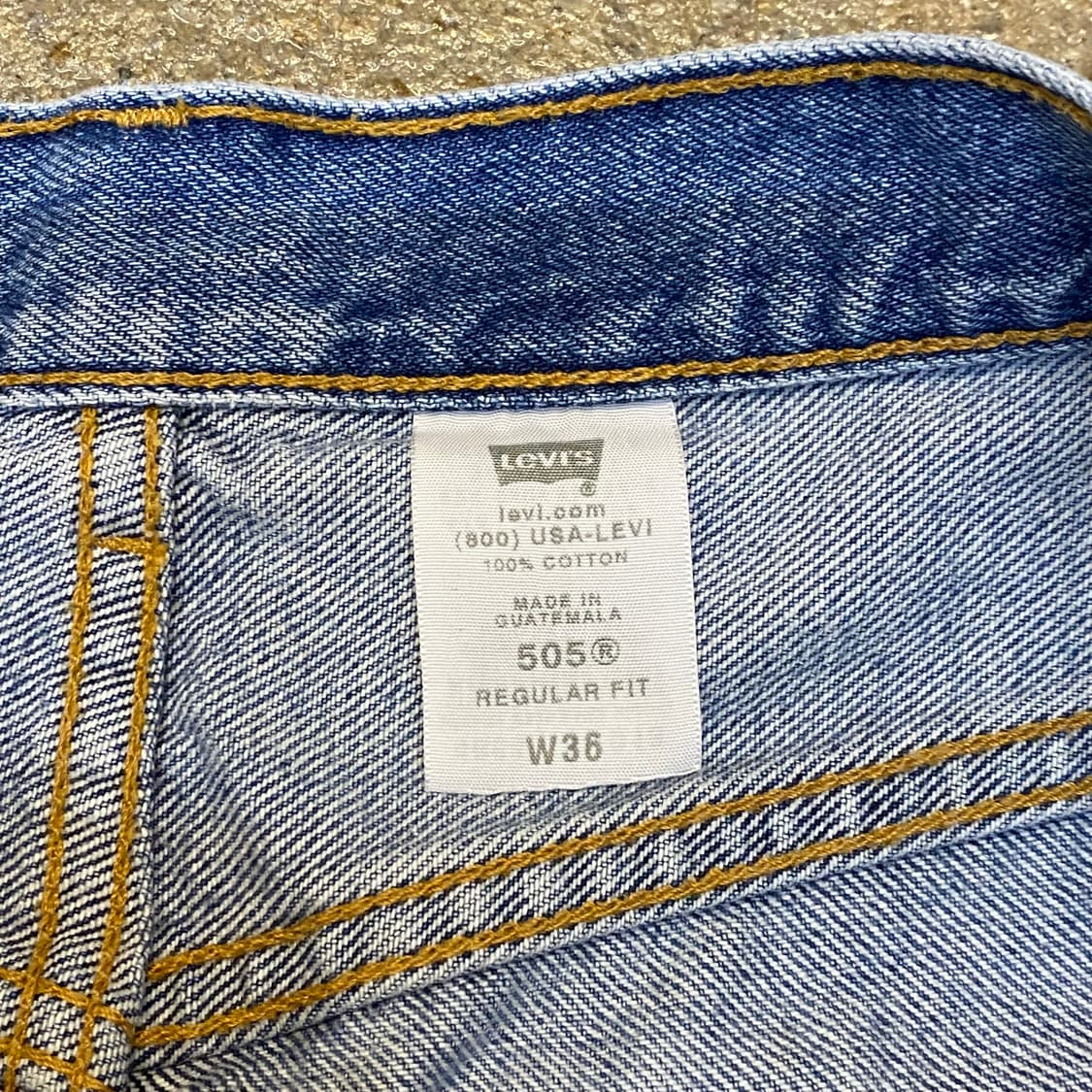 미국 빈티지 리바이스 505 연청바지 36size 상품이미지4