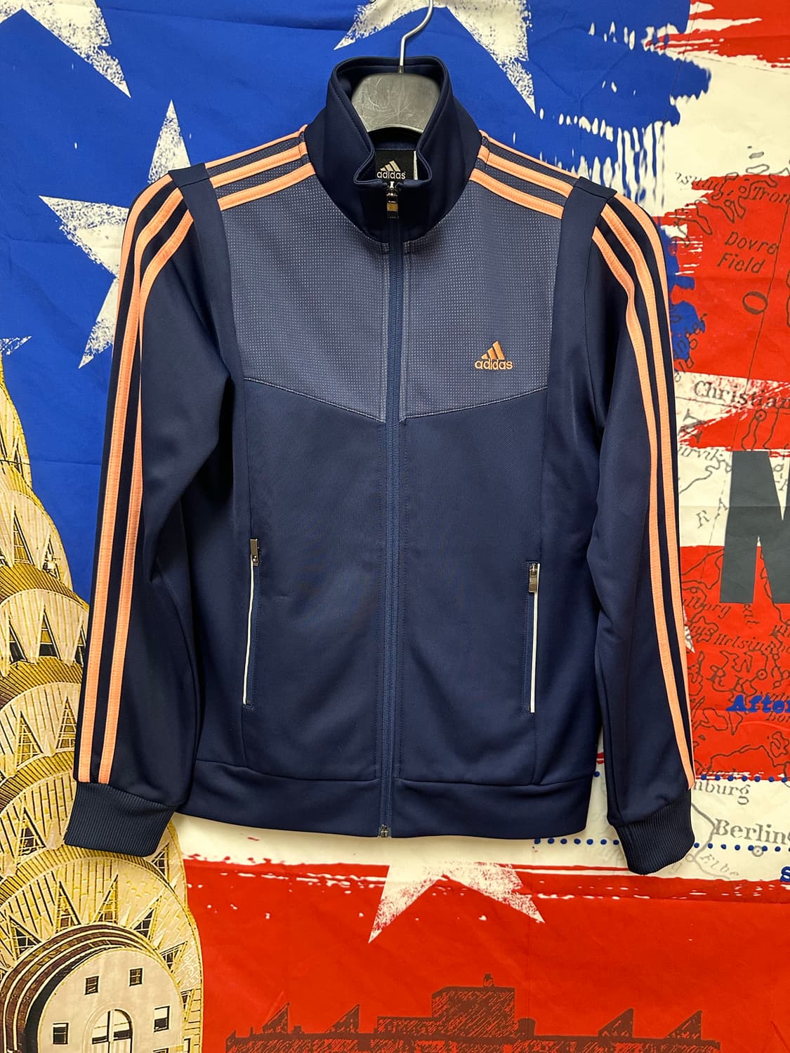 s급 아디다스 핑크 삼선트랙탑 져지 s90 상품이미지1