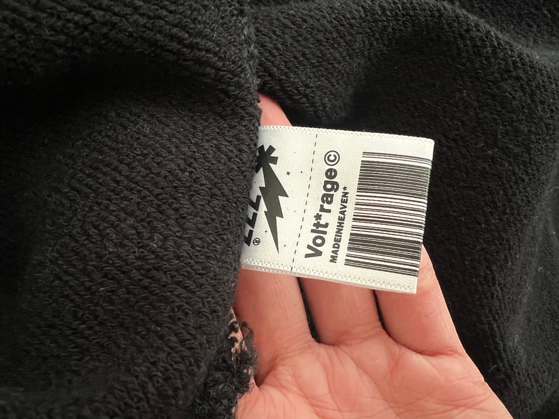 블랙 해골 프린팅 후드티 M 상품이미지6