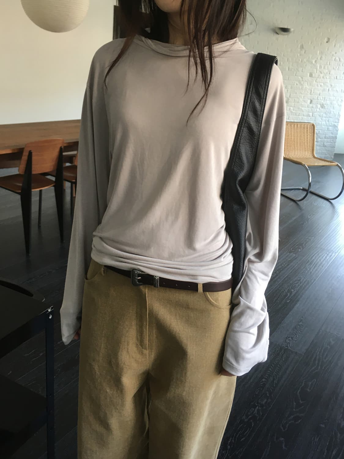 미엔느 mienne 소프트 드레이프 모달 티 상품이미지1