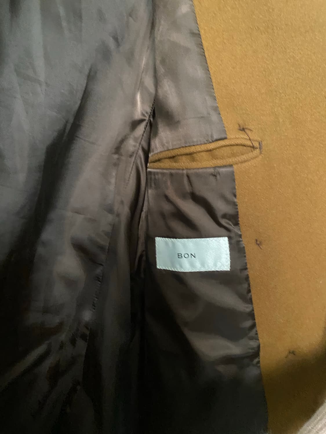 카멜 브라운 피코트 상품이미지4