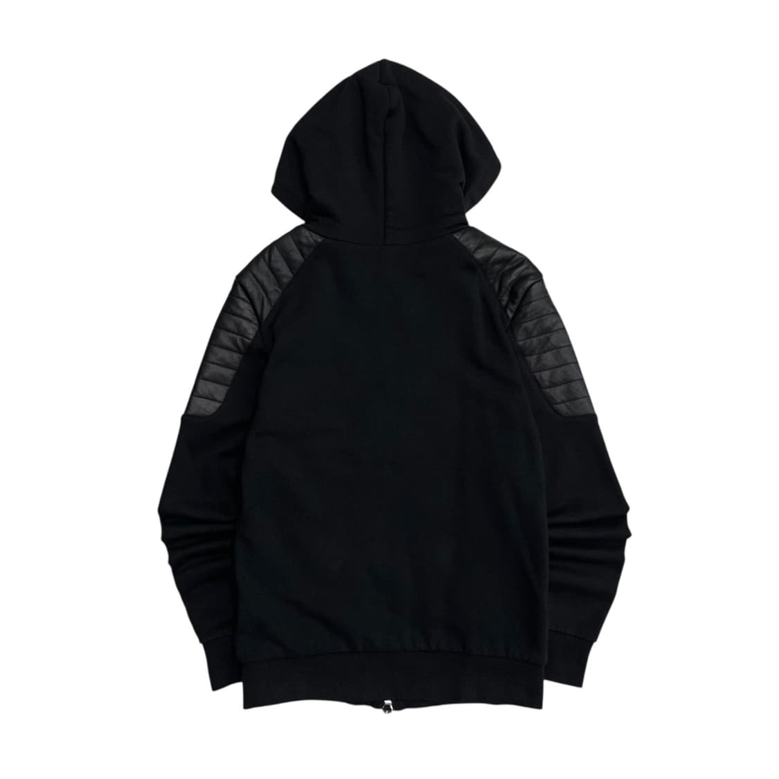 발망 X H&M 레더 숄더 블랙 후드집업 XS 상품이미지3