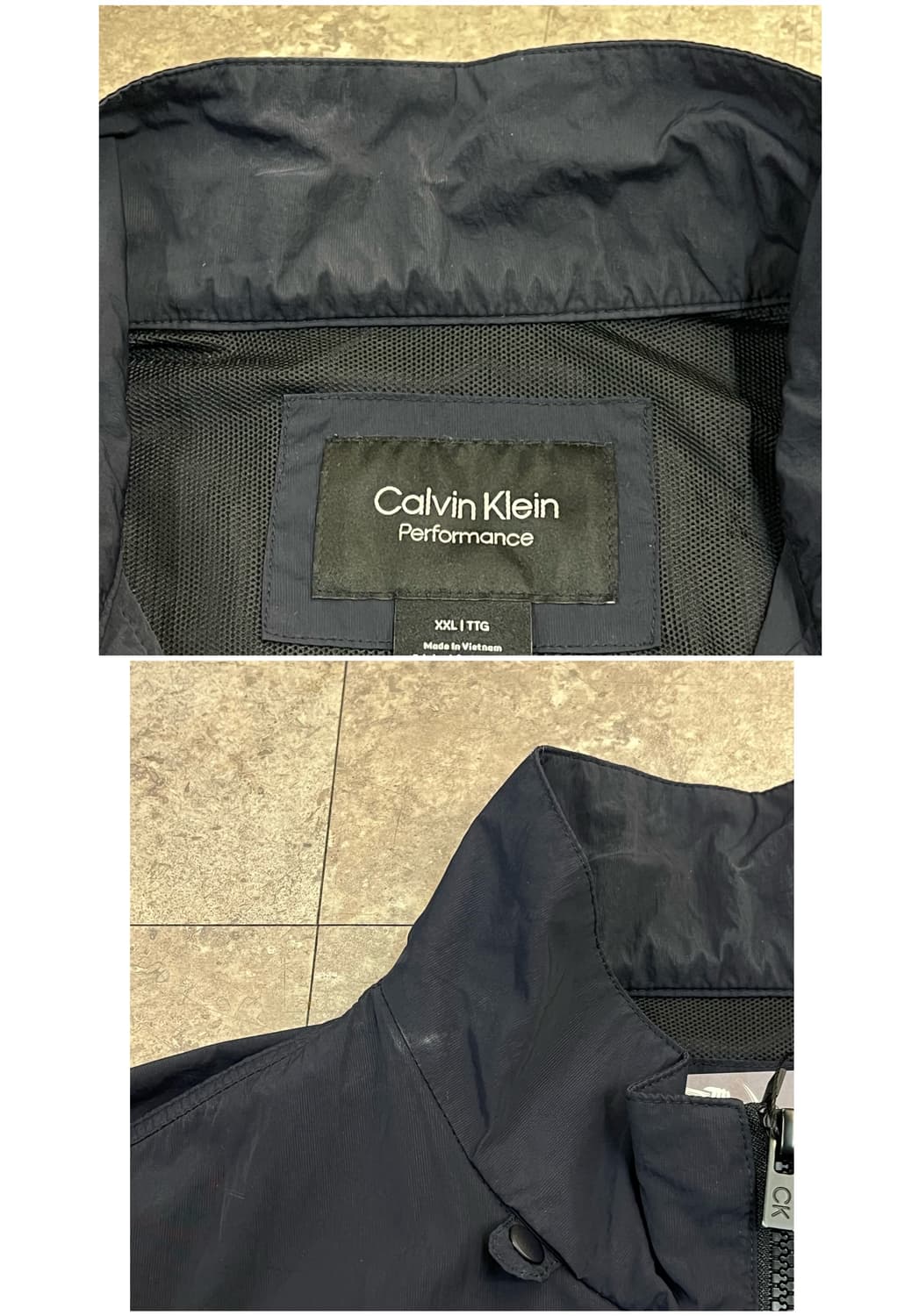 캘빈 클라인 바람막이 네이비 2XL #csz3466 상품이미지5