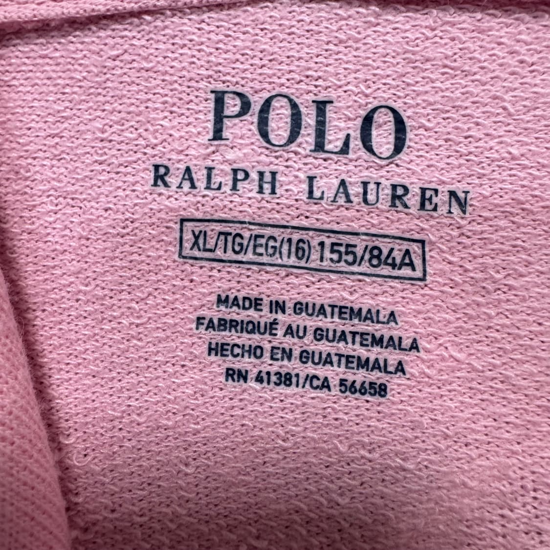 Name : 폴로 랄프로렌 스펠아웃로고 핑크컬러 후드집업 :) 상품이미지3