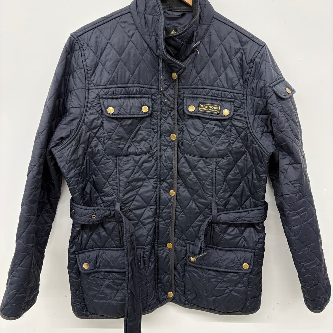 바버 인터내셔널 퀼팅 자켓 블랙 남성 L 상품이미지2