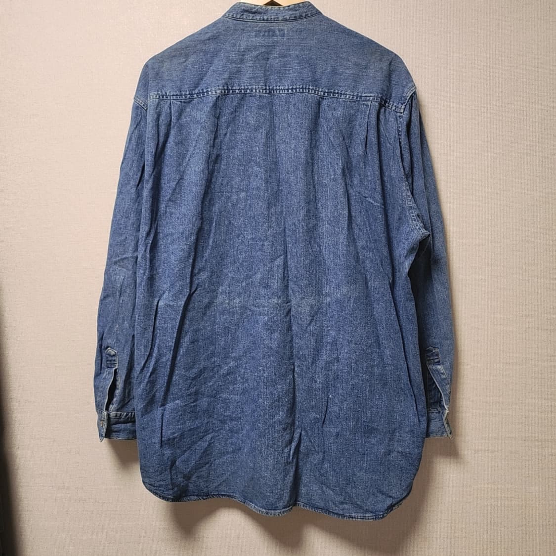 [XL] 게스 USA 헨리넥 청남방 데님셔츠 상품이미지2
