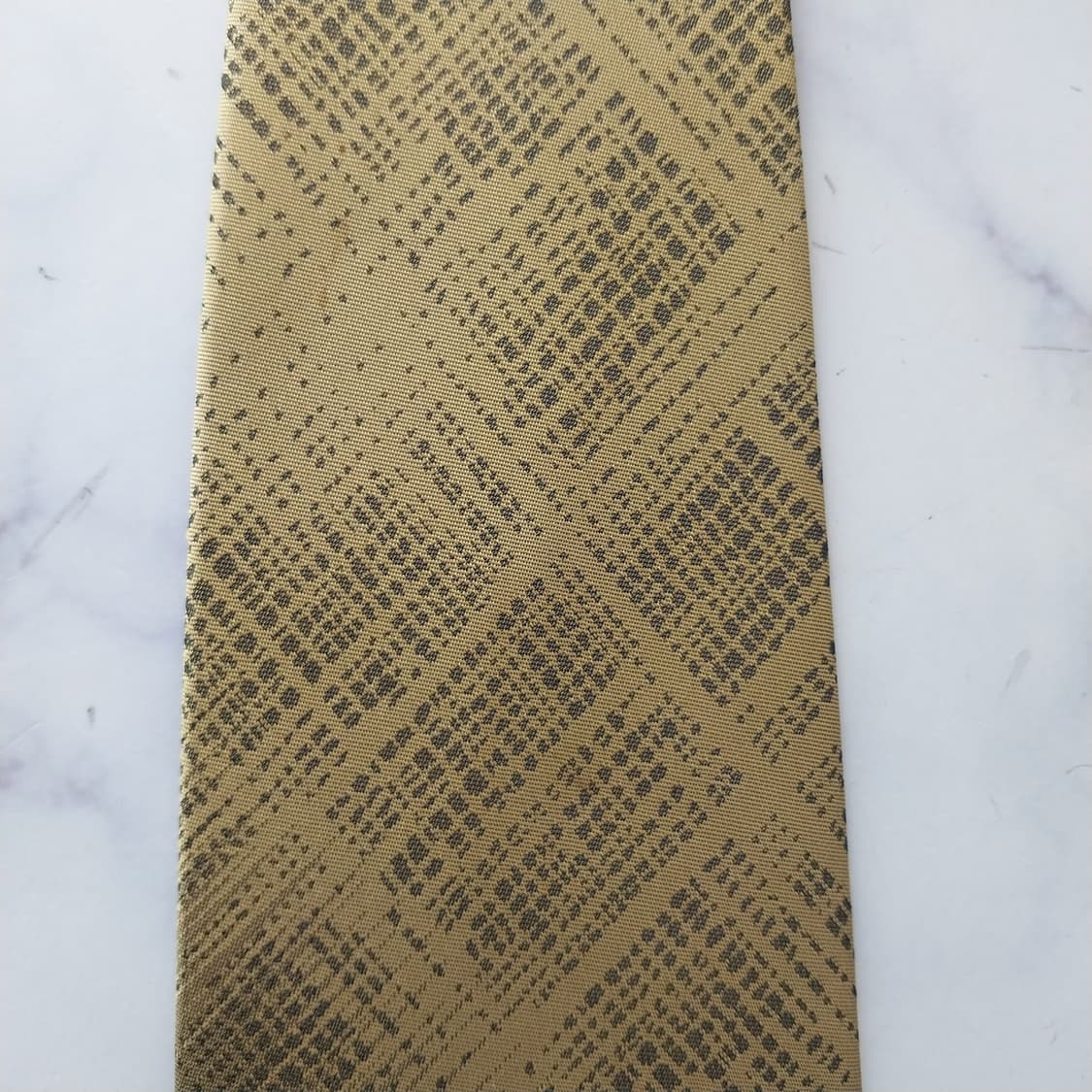 발렌티노 실크 골드 패턴 넥타이 10cm A+~A등급 K2596 상품이미지9