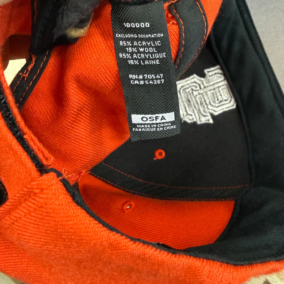 (OS)47BRAND 샌프란시스코 자이언츠 볼캡(오렌지) 상품이미지7