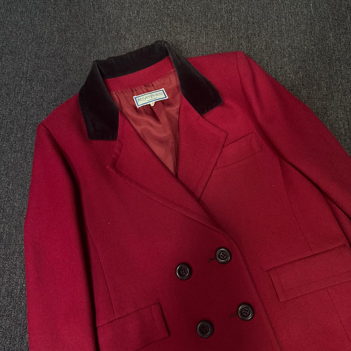 입생로랑 블레이져 다크레드 자켓 상품이미지2