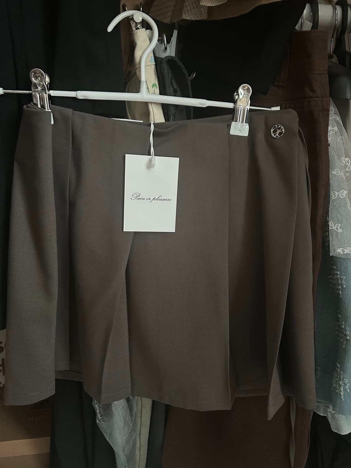 [페인오어플레져] 택붙 세제품 레이 미니 스커트 m 상품이미지3