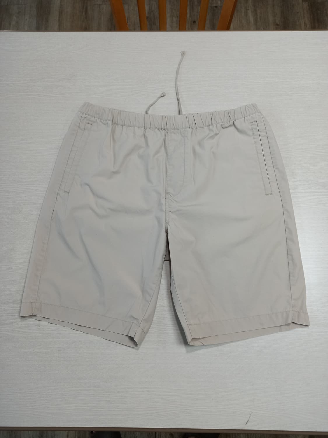 34 GIORDANO 밴딩 면 반바지 베이지 34-606 상품이미지1