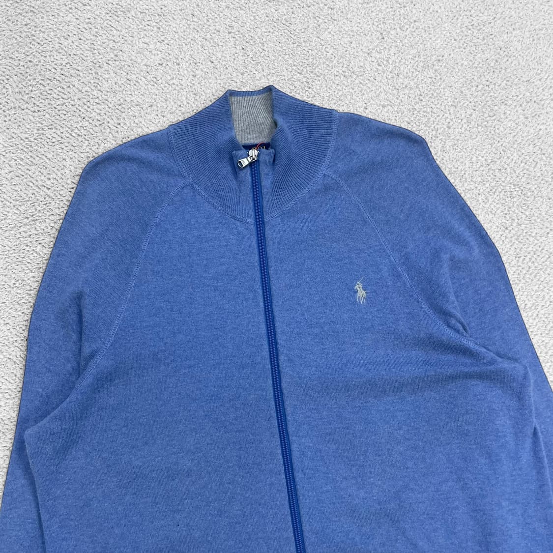 폴로 랄프로렌 포니 로고 니트 집업 소라 상품이미지2