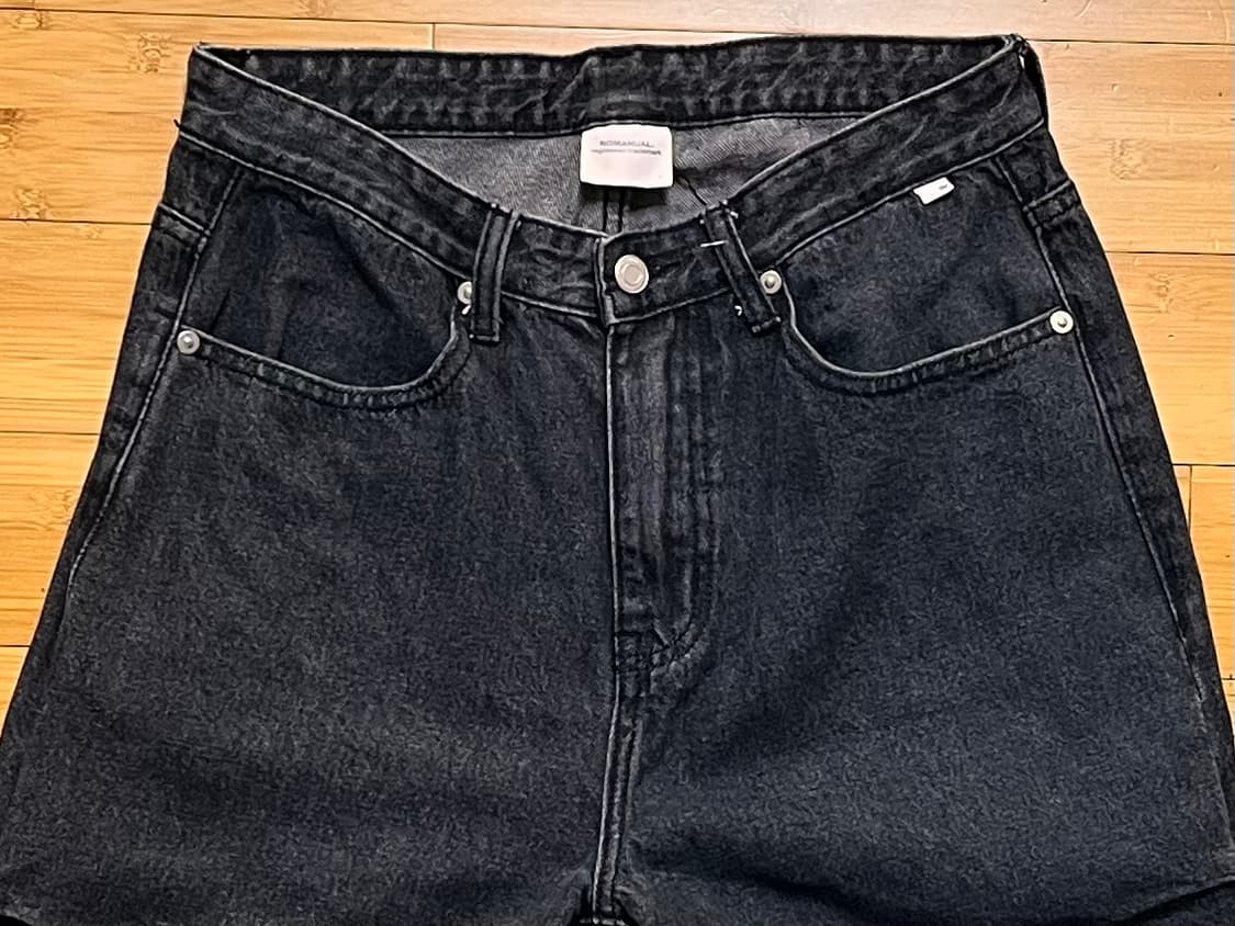 노매뉴얼 블랙진 데님팬츠 S 상품이미지3