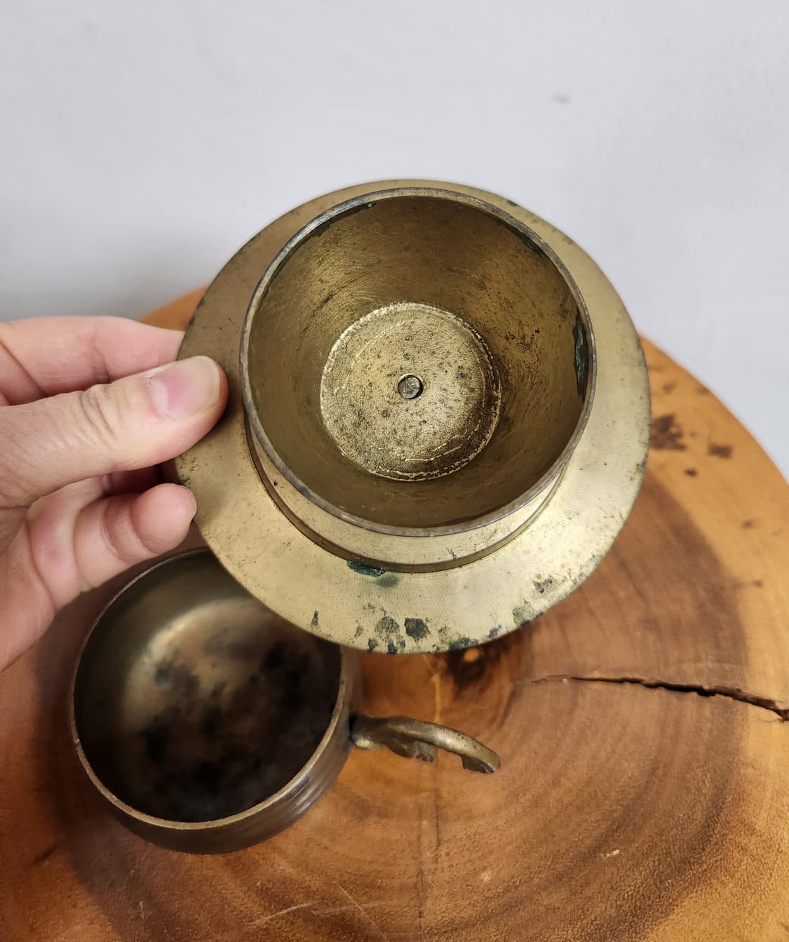 골동품 빈티지 앤틱 황동 찻잔 세트 상품이미지8