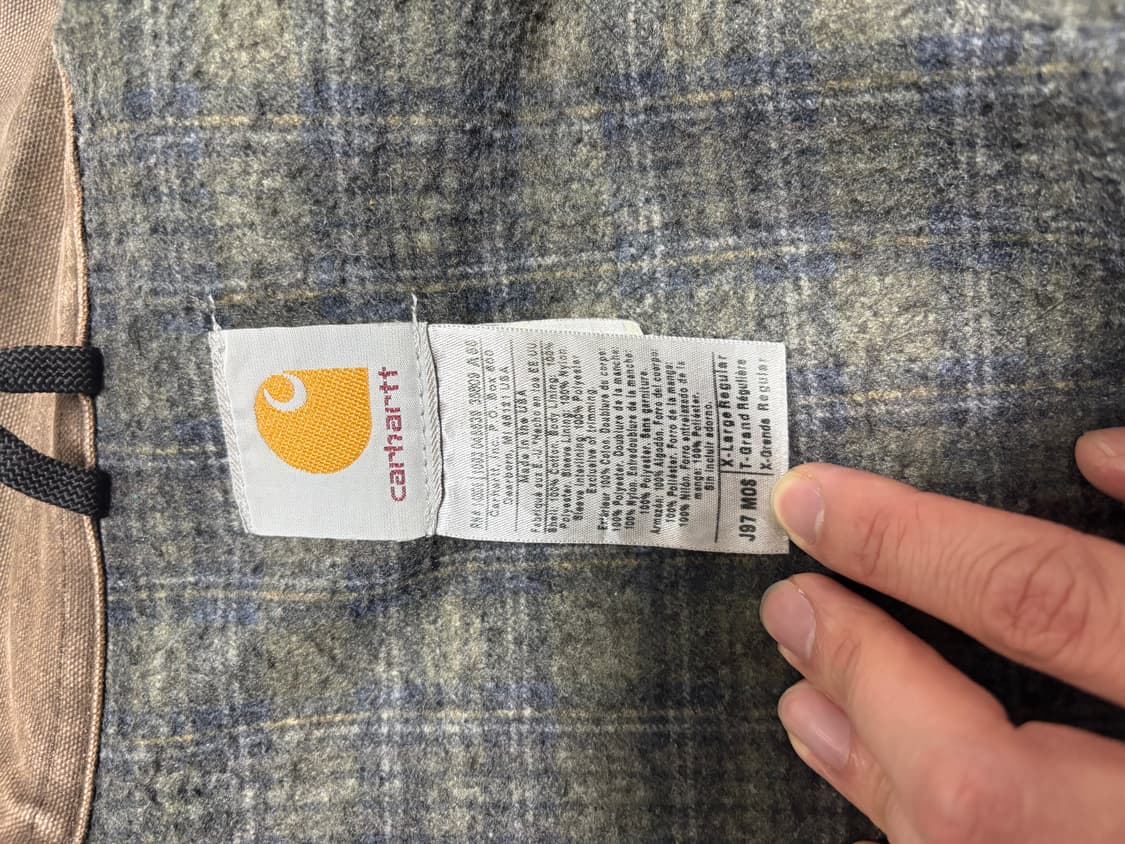 칼하트 j97 모스 그린 XL - 레귤러 상품이미지4