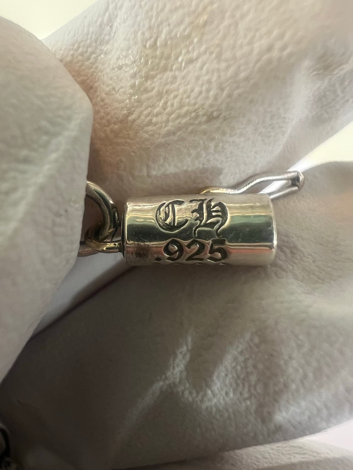 [8인치] 크롬하츠 페이퍼체인 스몰 팔찌 상품이미지3