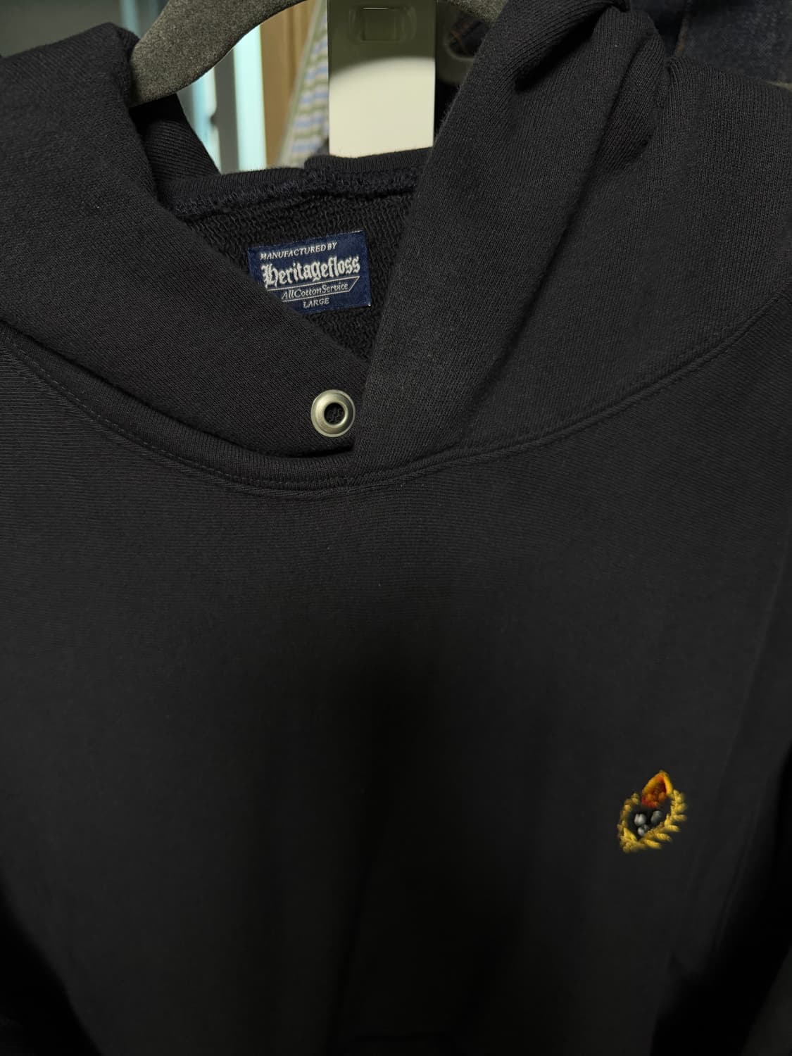 헤리티지플로스 후드 네이비 L 상품이미지4