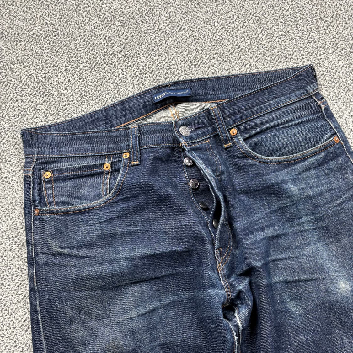 리바이스 501 메이드앤크래프트 재팬 셀비지 워싱 데님팬츠 상품이미지5