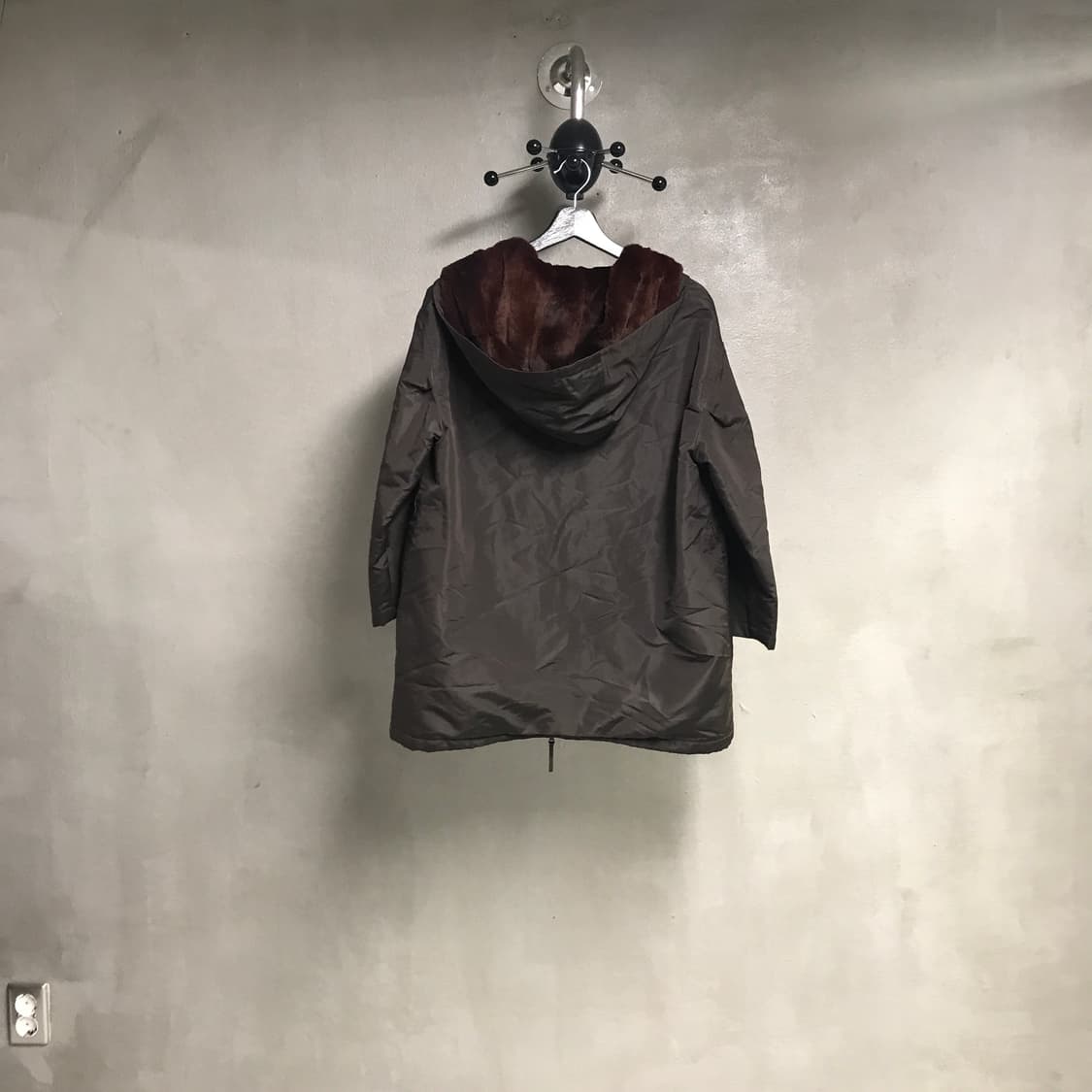 프라다 후드 퍼 자켓 브라운 -(W) 상품이미지6