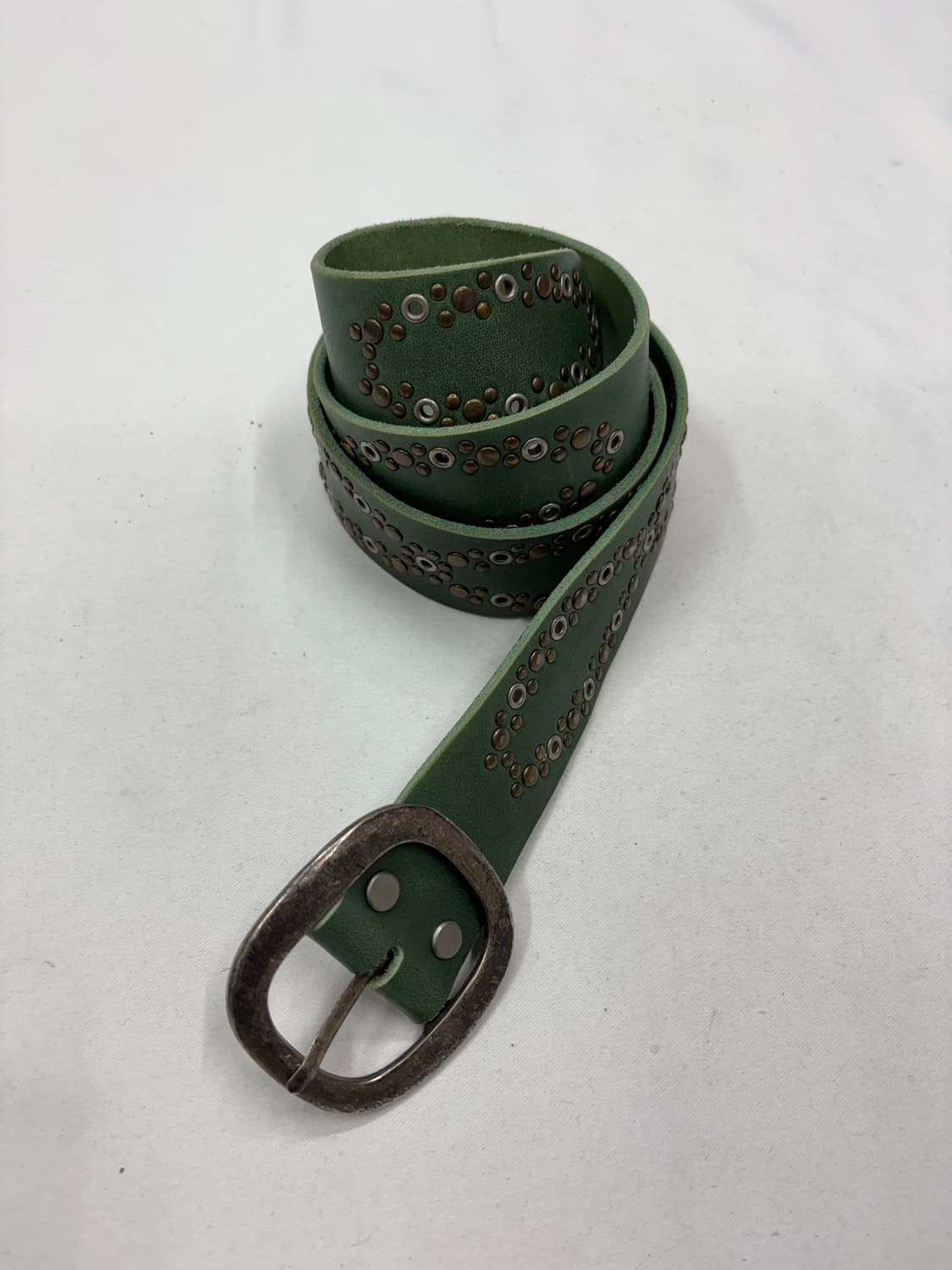 빈티지 웨스턴 자가드 스터드 버클 벨트 상품이미지1