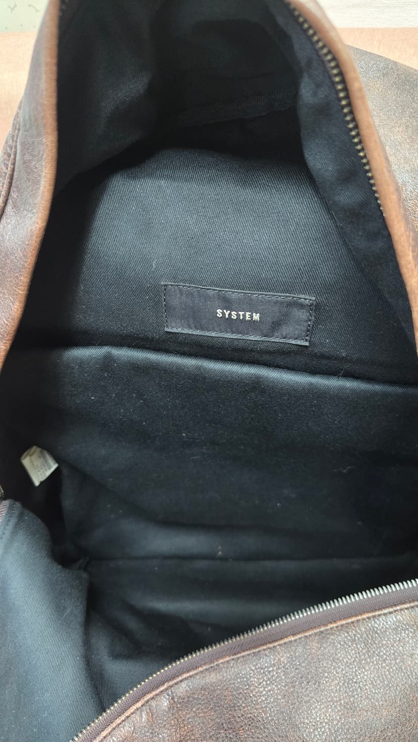 시스템 엔틱스타일 가죽백팩 남녀 스타일 업업 상품이미지8